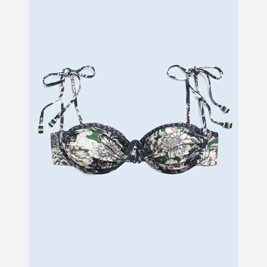 womens madewell agua bendita haut de bikini multicolore