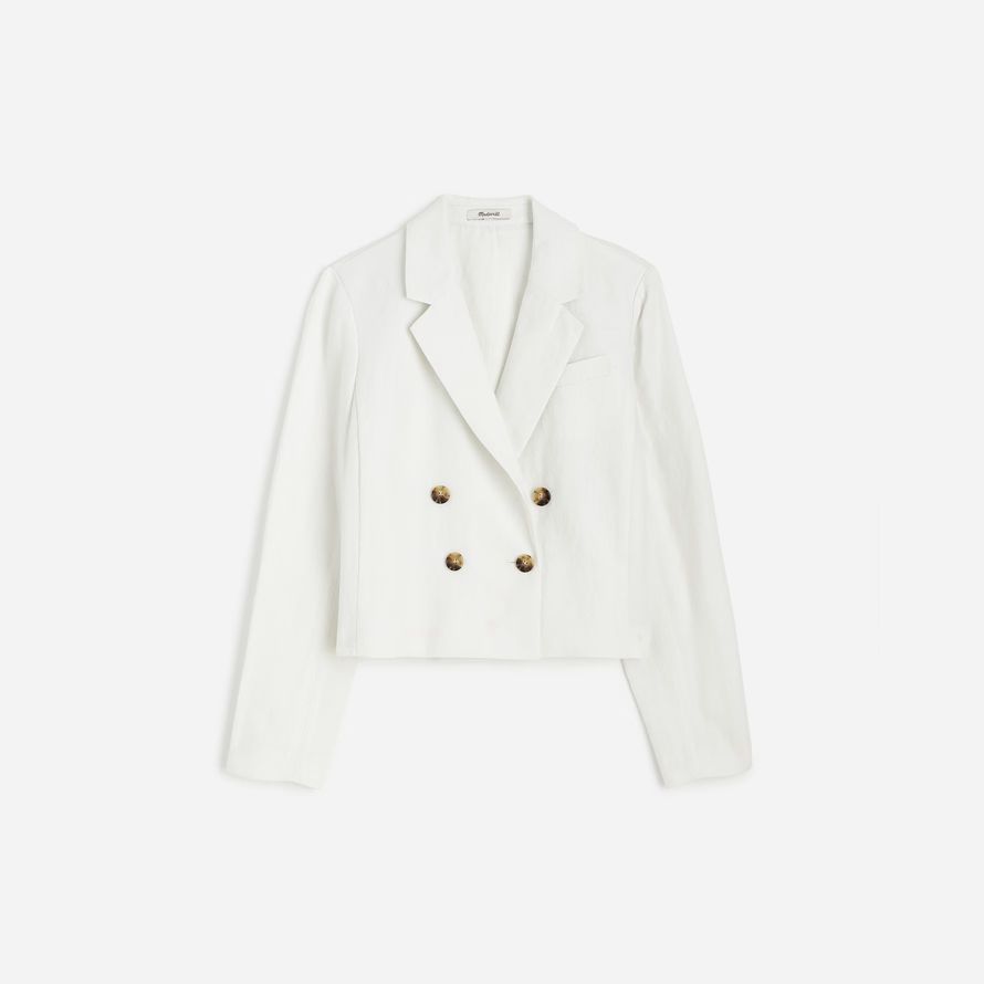 blanc madewell double-breasted culture womens blazer