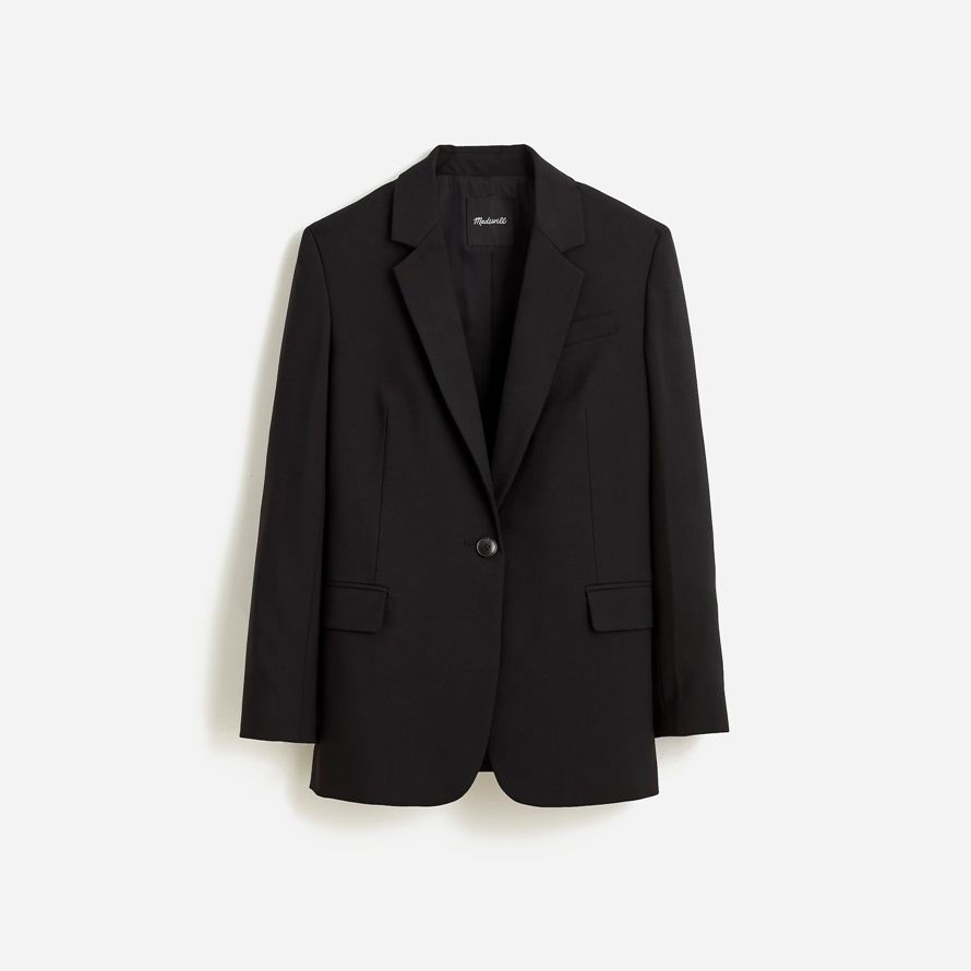 madewell la kline womens blazer noir