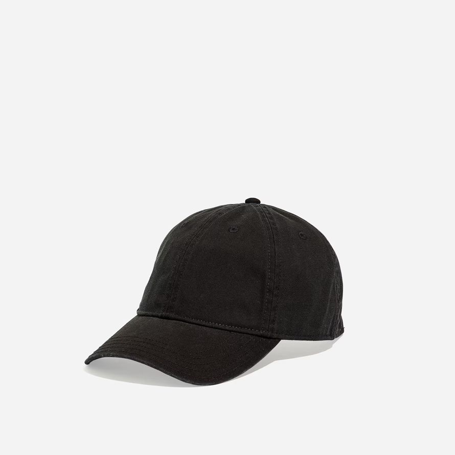 womens madewell coton bio cassé casquette de baseball noire