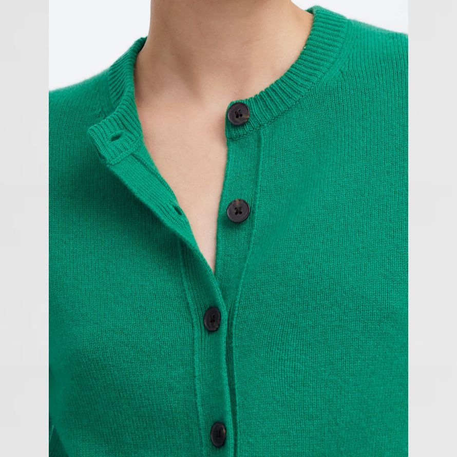 vert madewell cachemire bouton-face womens cardigan