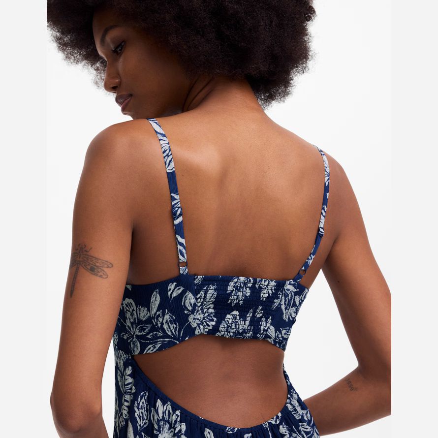 madewell texture maxi slip womens robe marine gris