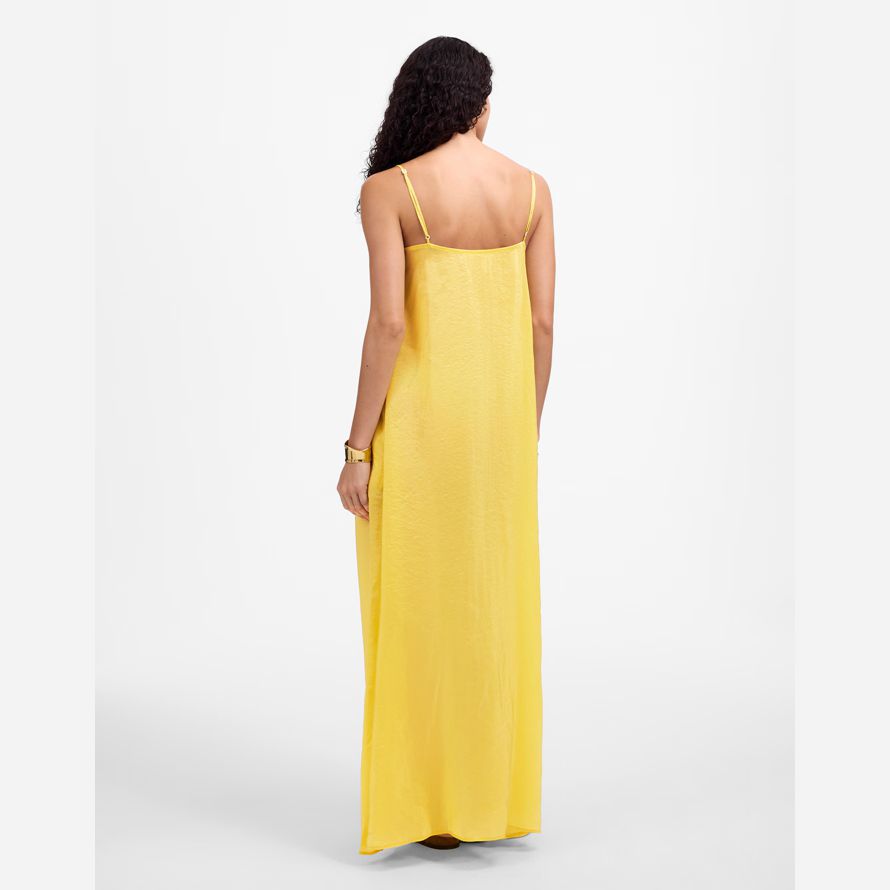 yellow womens madewell leset lana robe maxi