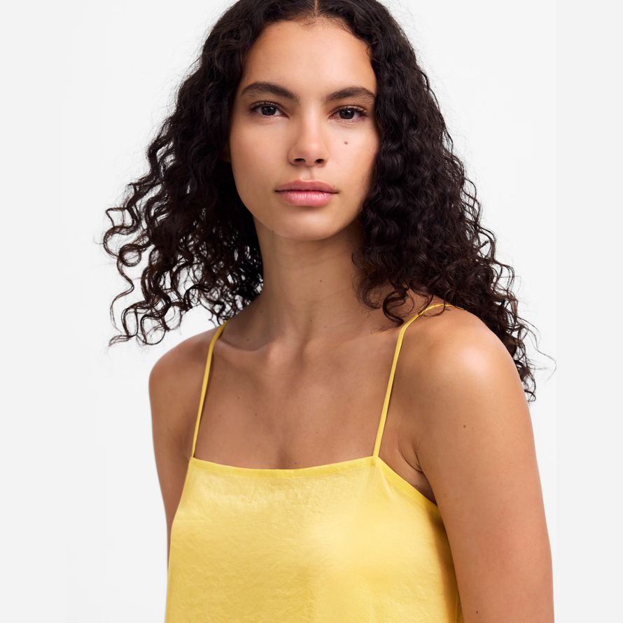 yellow womens madewell leset lana robe maxi