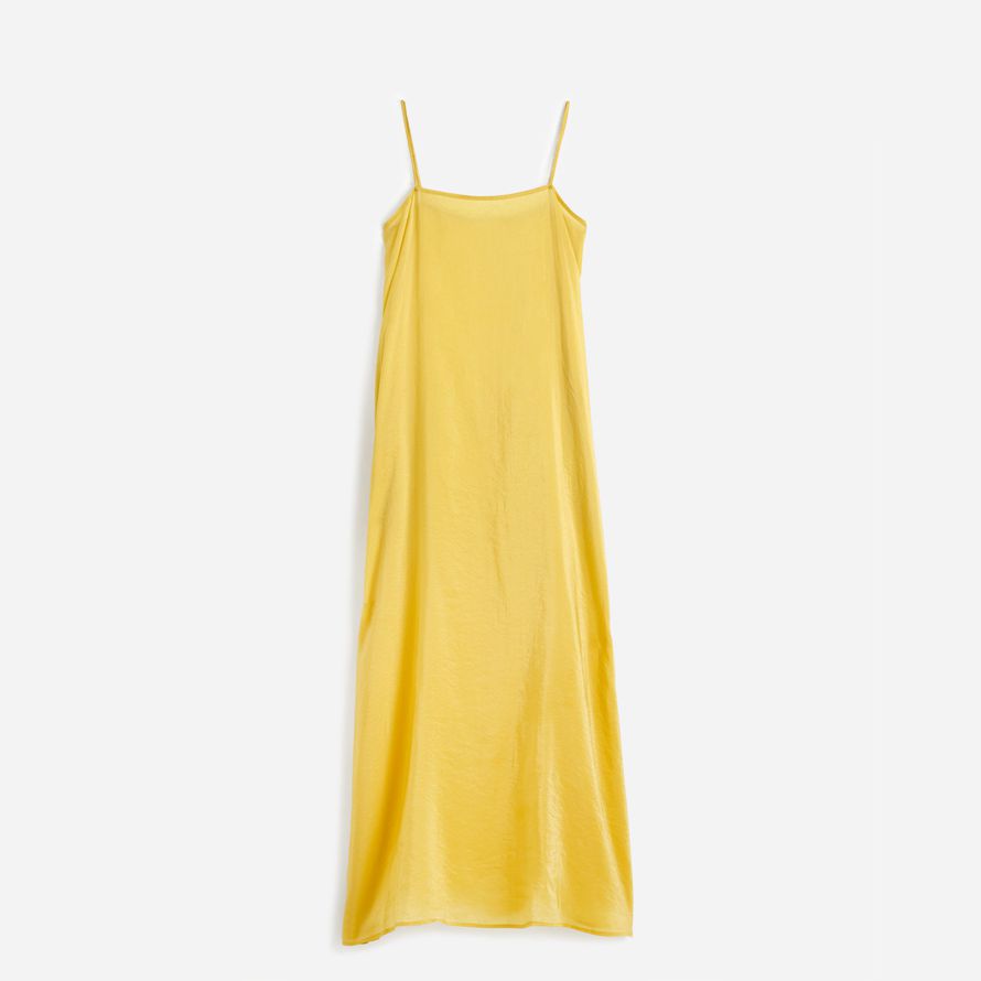 yellow womens madewell leset lana robe maxi