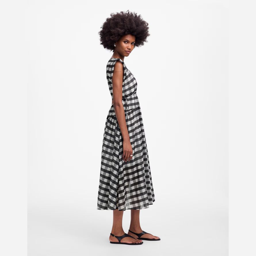 noir blanc madewell pure v-cou dolman maxi robe de womens