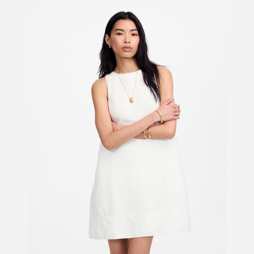madewell mini maj womens robe blanche