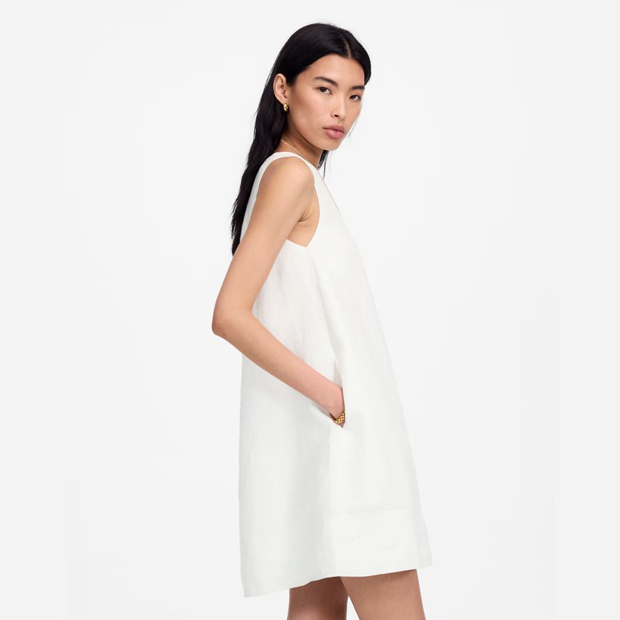 madewell mini maj womens robe blanche