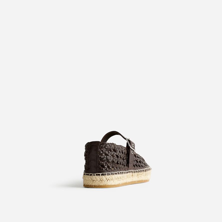 womens madewell remy mary jane espadrilles chocolat