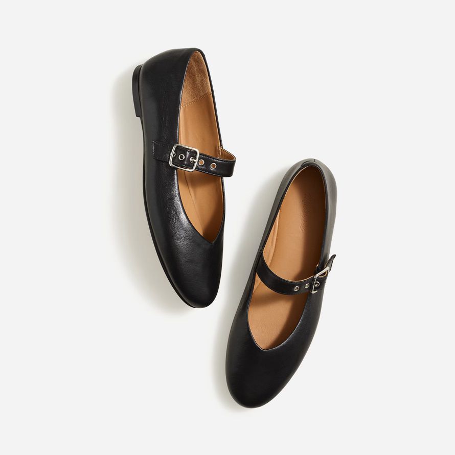 black womens madewell remy mary jane flats