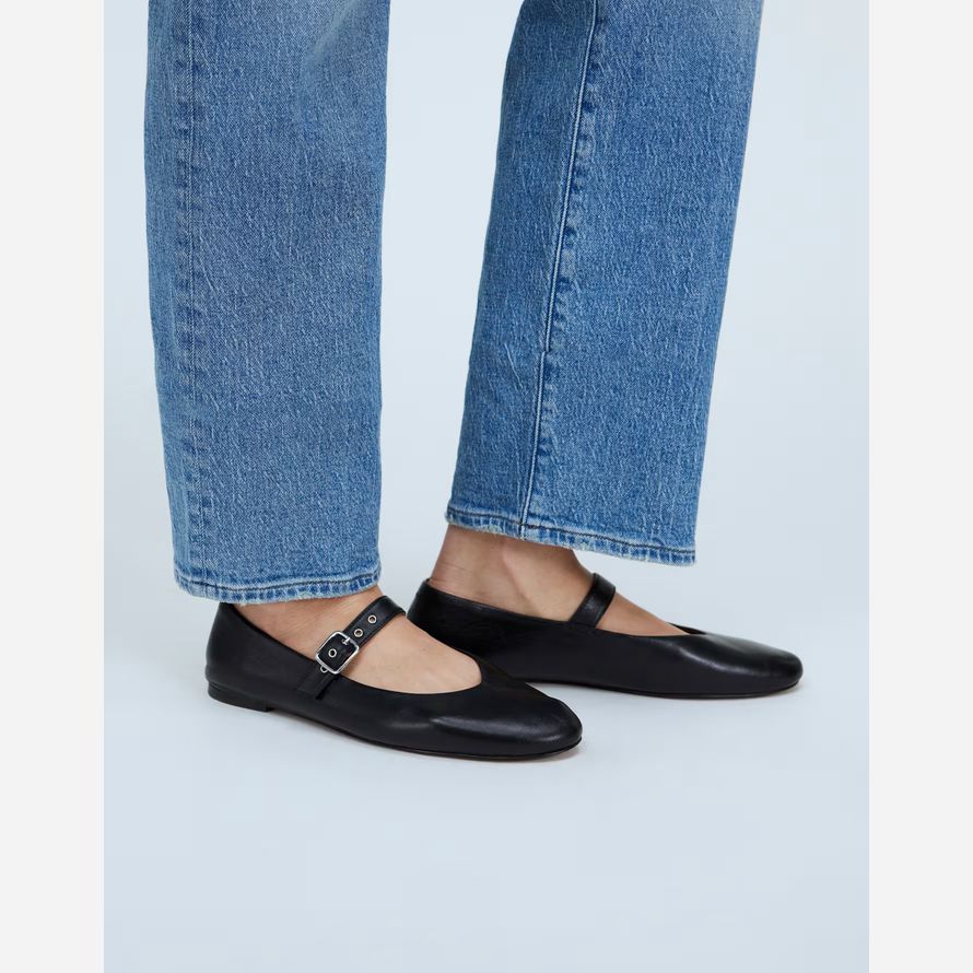 black womens madewell remy mary jane flats