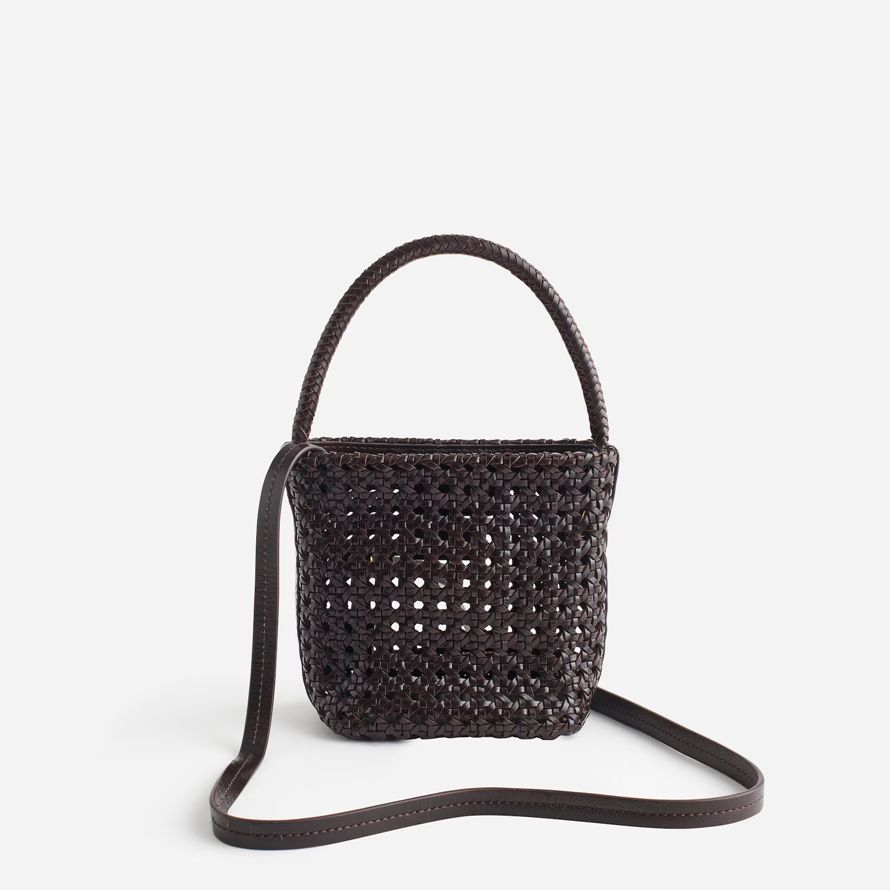 chocolat womens madewell ltissé À la main de la canne mini sac À main