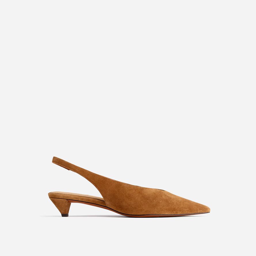 madewell la simone chaton slingback womens talons marron