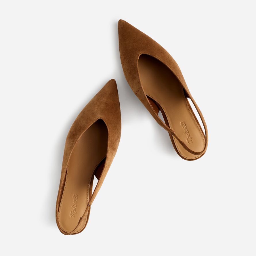 madewell la simone chaton slingback womens talons marron