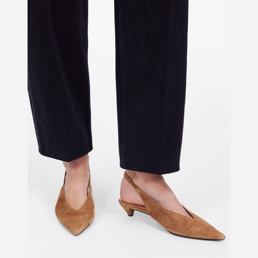 madewell la simone chaton slingback womens talons marron