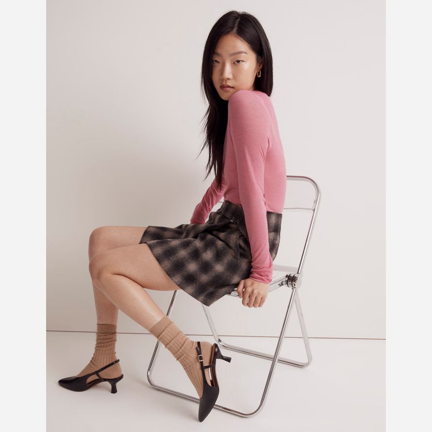 black womens madewell le debbie slingback talons