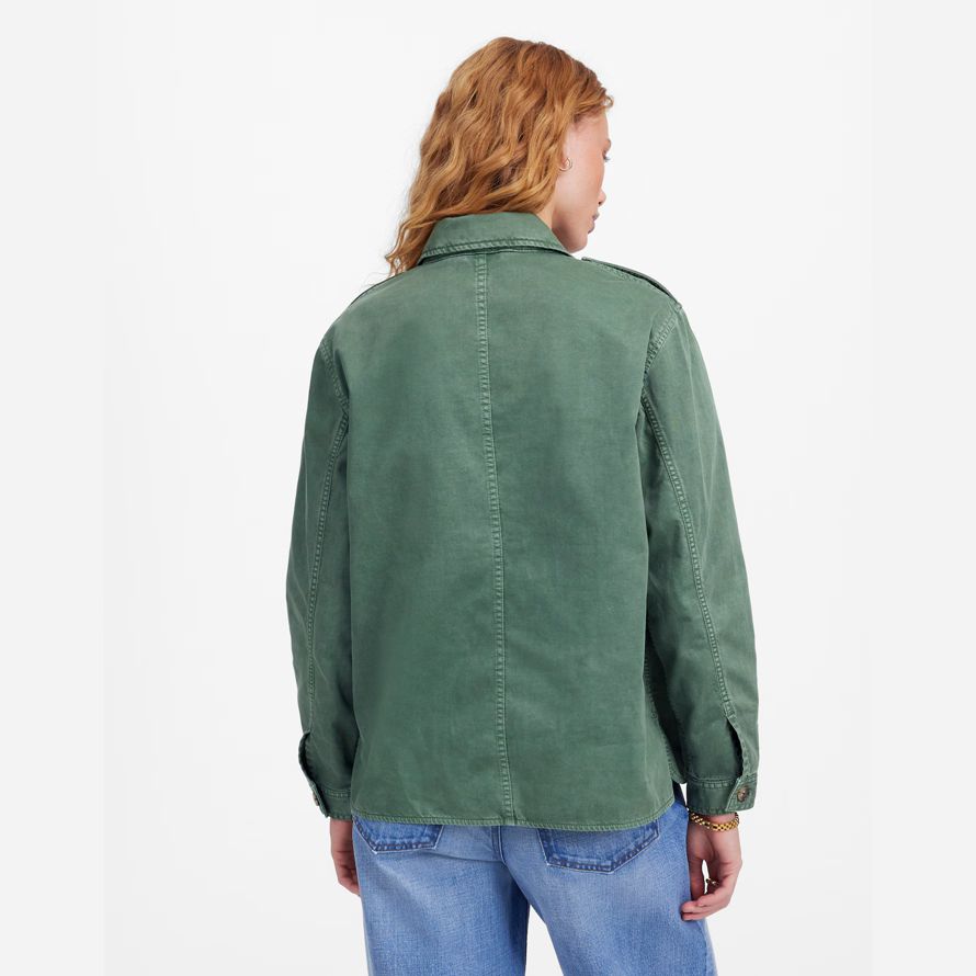 womens madewell facile utilitaire shirt vestes vert