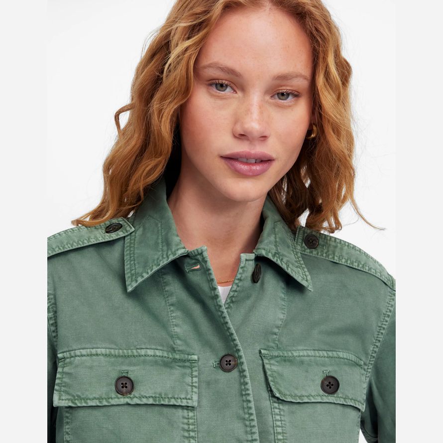 womens madewell facile utilitaire shirt vestes vert