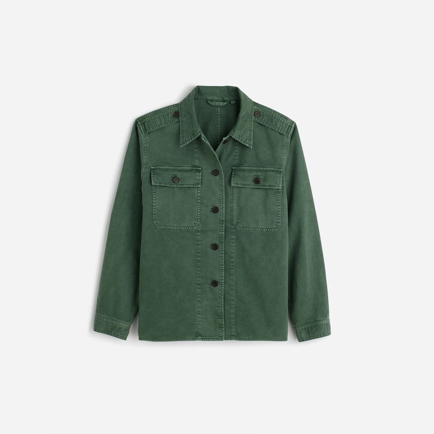 womens madewell facile utilitaire shirt vestes vert