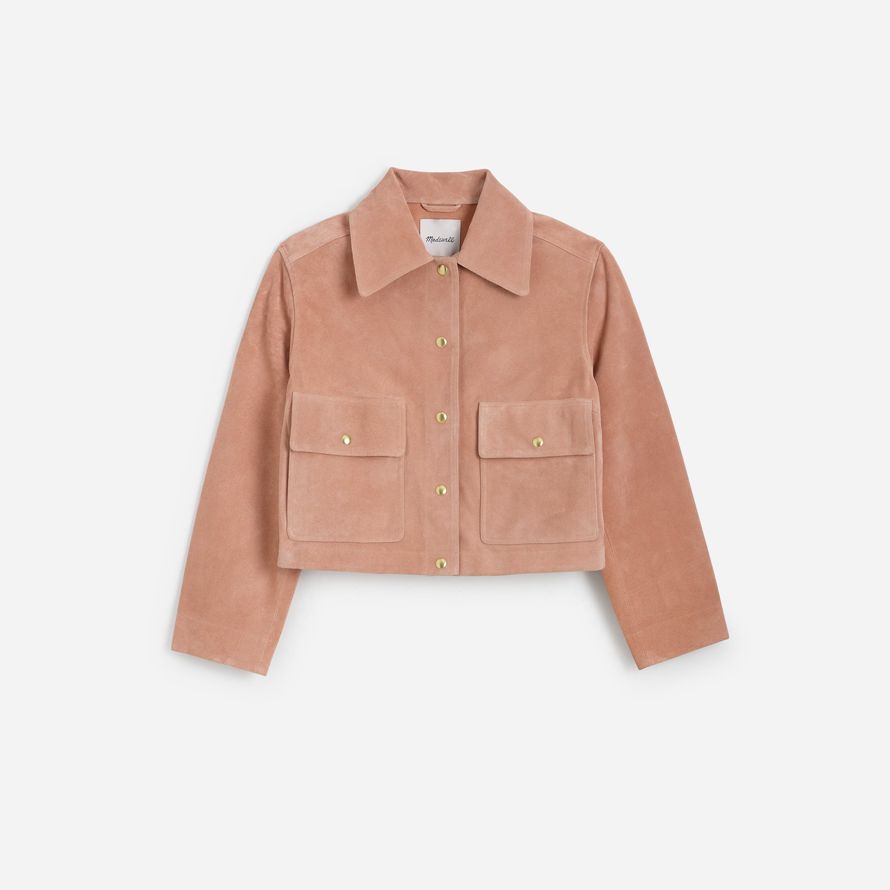 madewell culture corvée suede womens vestes lumière de corail