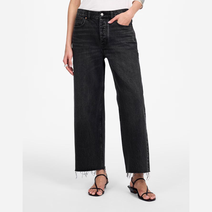 noir madewell basse en bandoulière baggy culture womens jeans