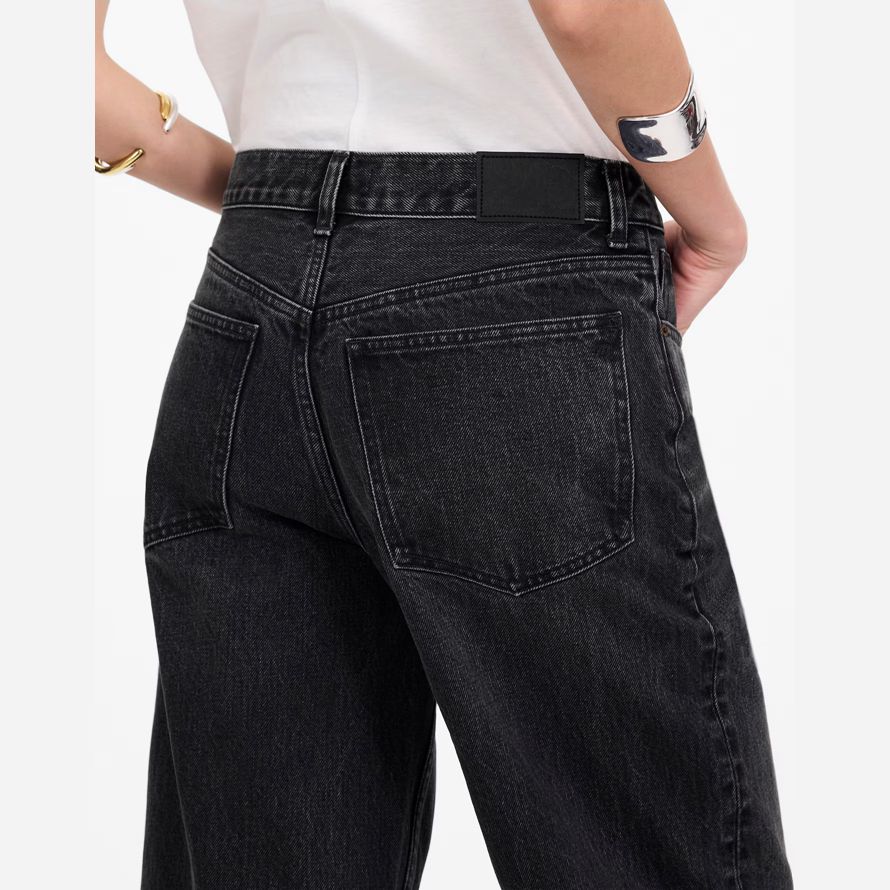 noir madewell basse en bandoulière baggy culture womens jeans