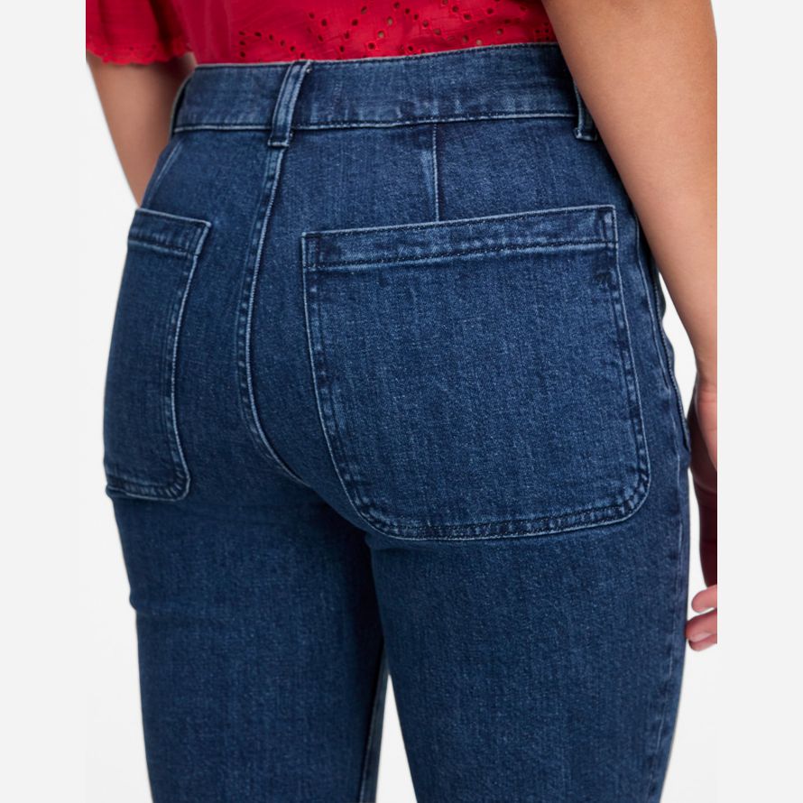 womens madewell marché aux puces de flare jeans bleu