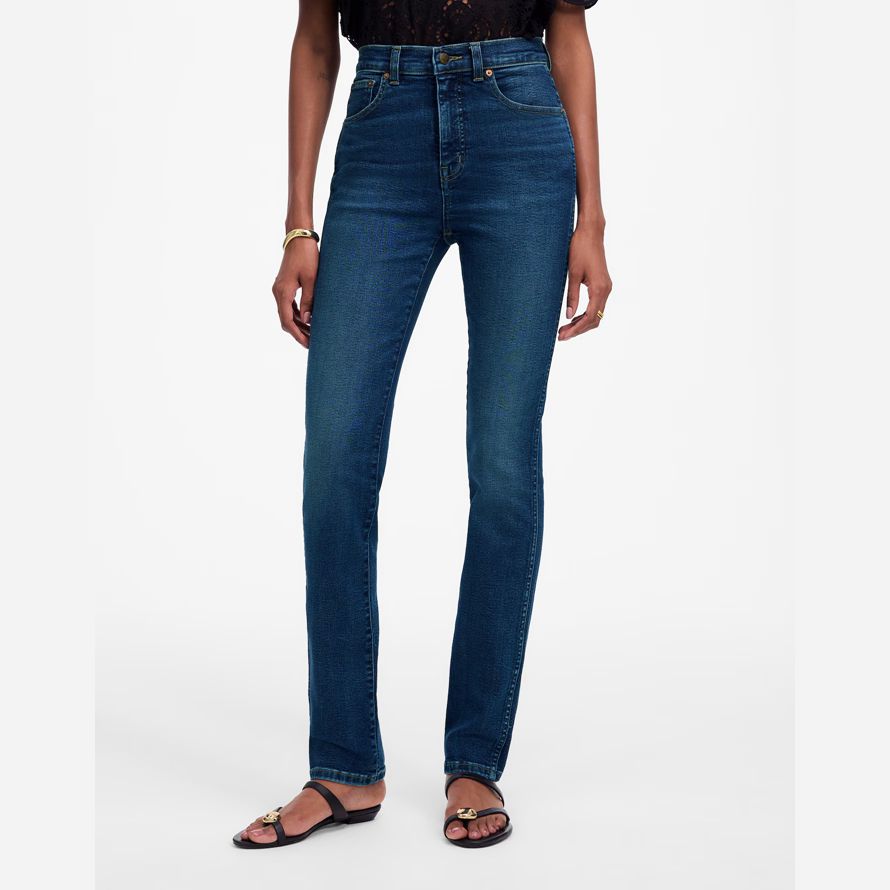 madewell le crayon womens jeans bleu foncé