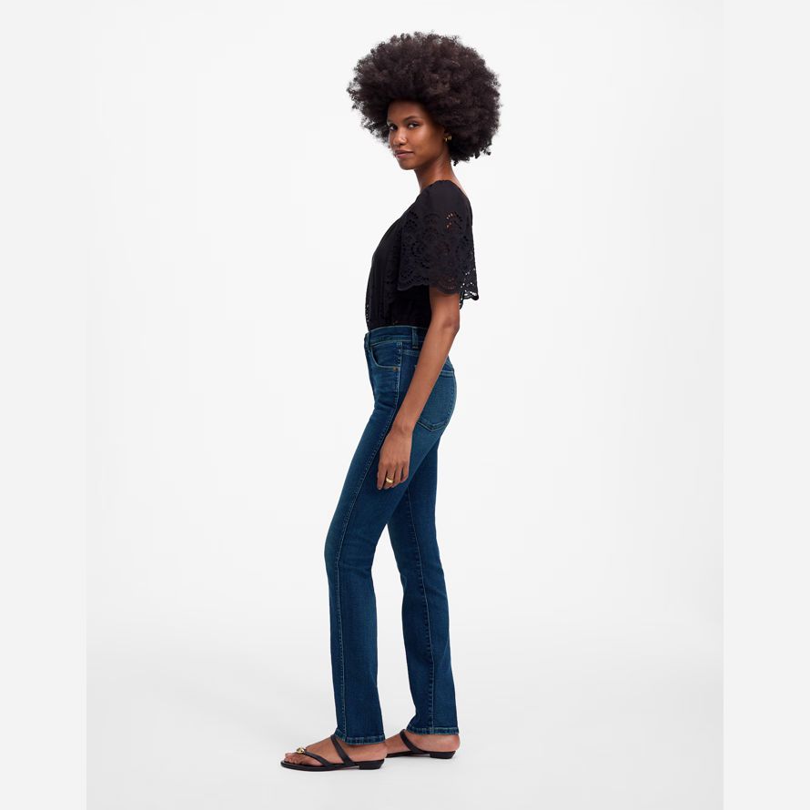 madewell le crayon womens jeans bleu foncé