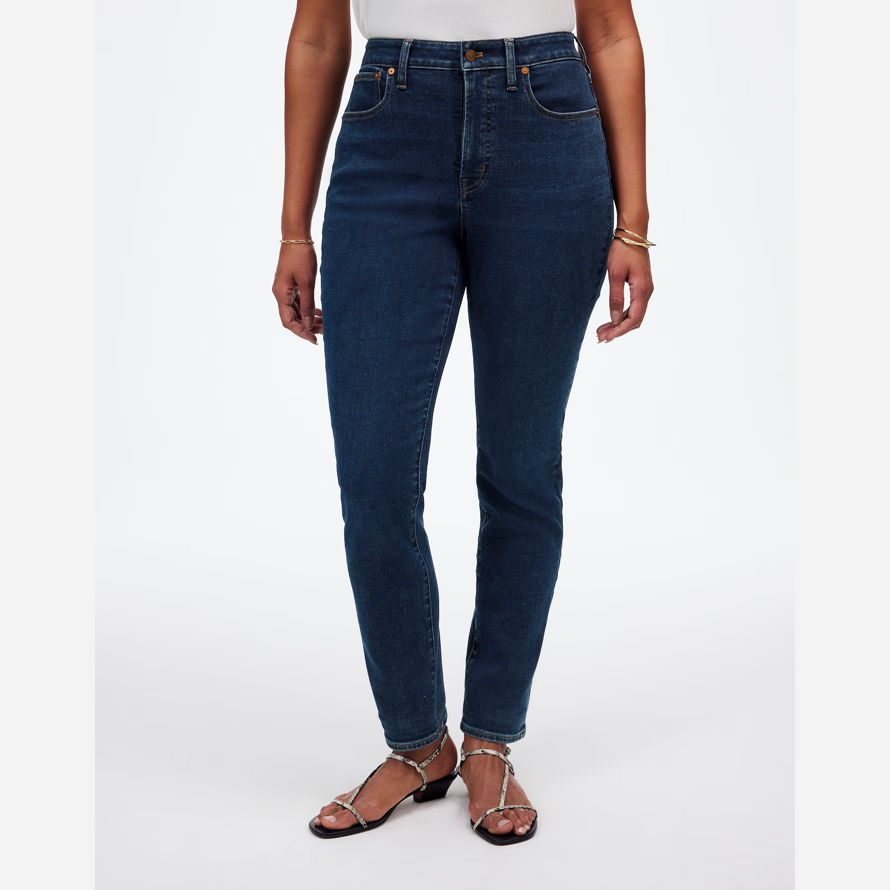 womens madewell rondes vintage parfait jeans bleu