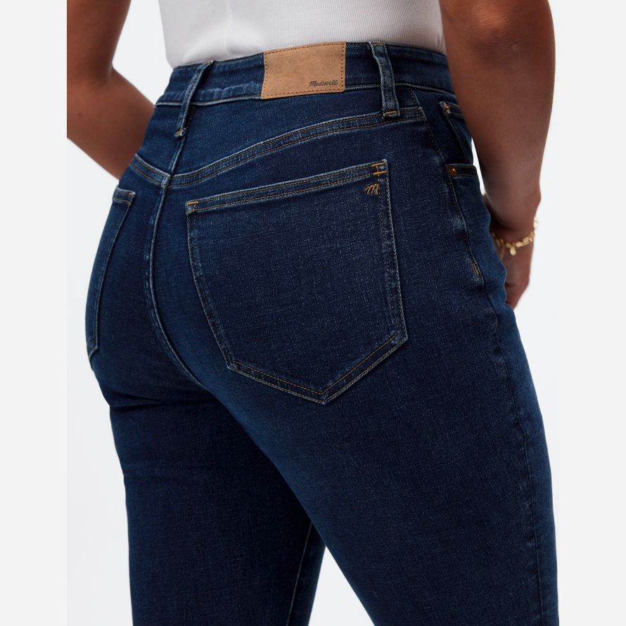 womens madewell rondes vintage parfait jeans bleu