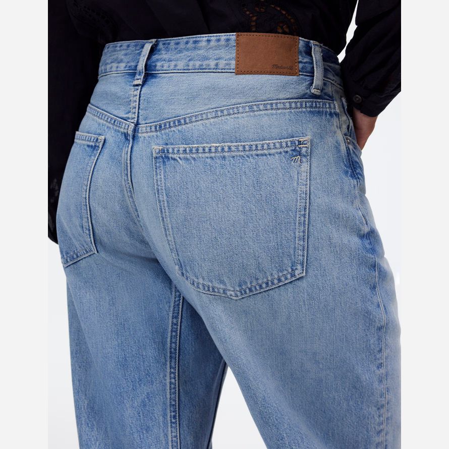 la lumière bleue madewell les courbes de sÉlança baril-jambe womens jeans