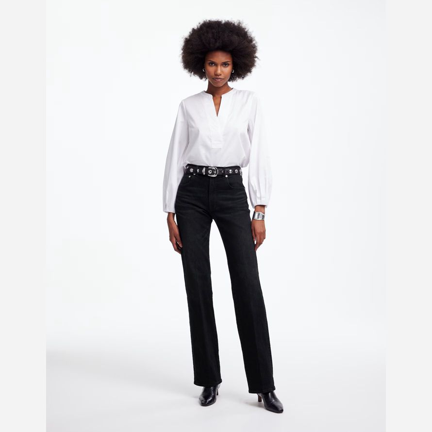 noir madewell détendu bootcut womens jeans