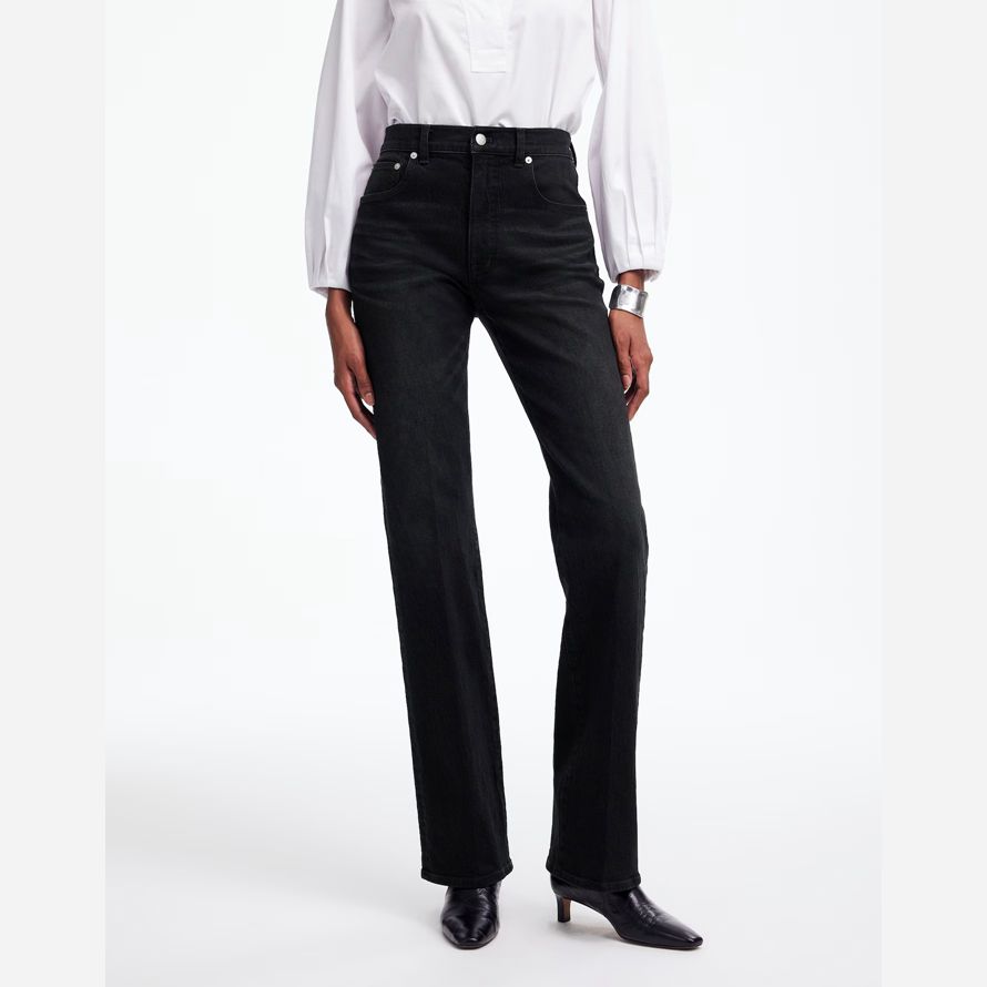 noir madewell détendu bootcut womens jeans