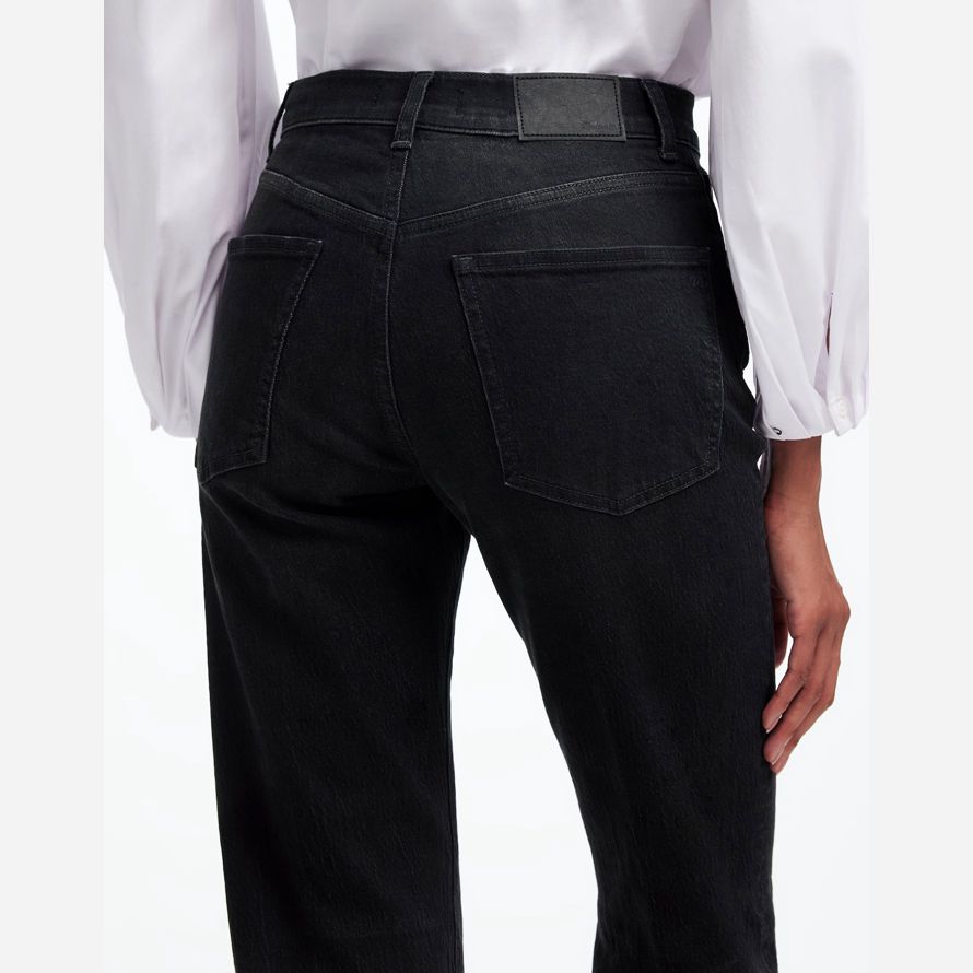 noir madewell détendu bootcut womens jeans
