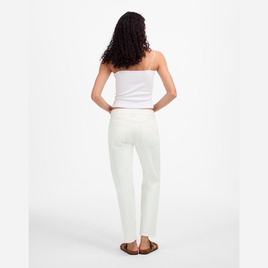 madewell le doyen facile droites culture womens jeans blanc