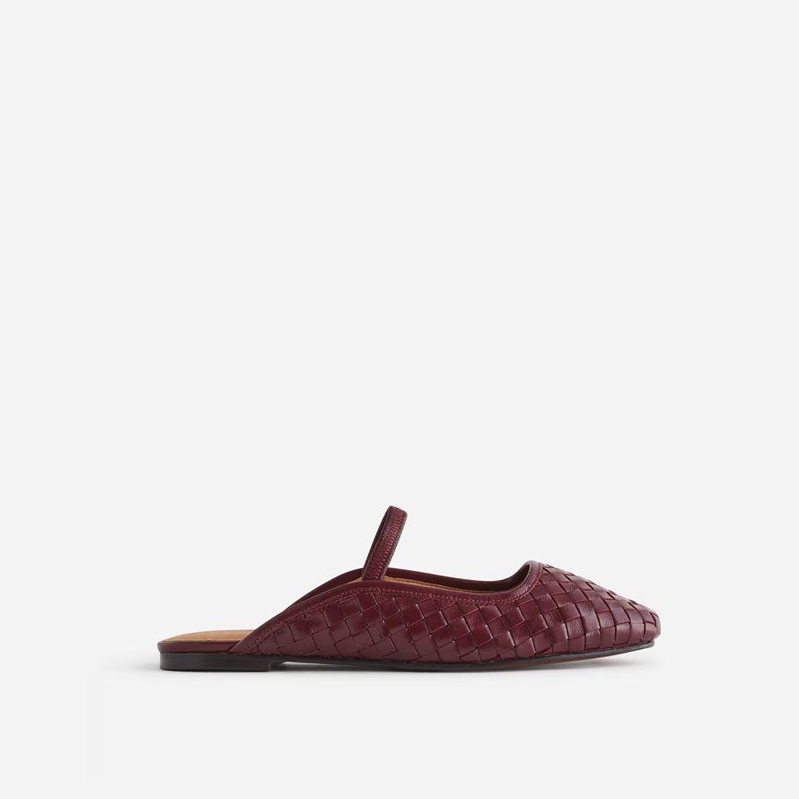 bourgogne madewell le greta ballet plat de mule womens