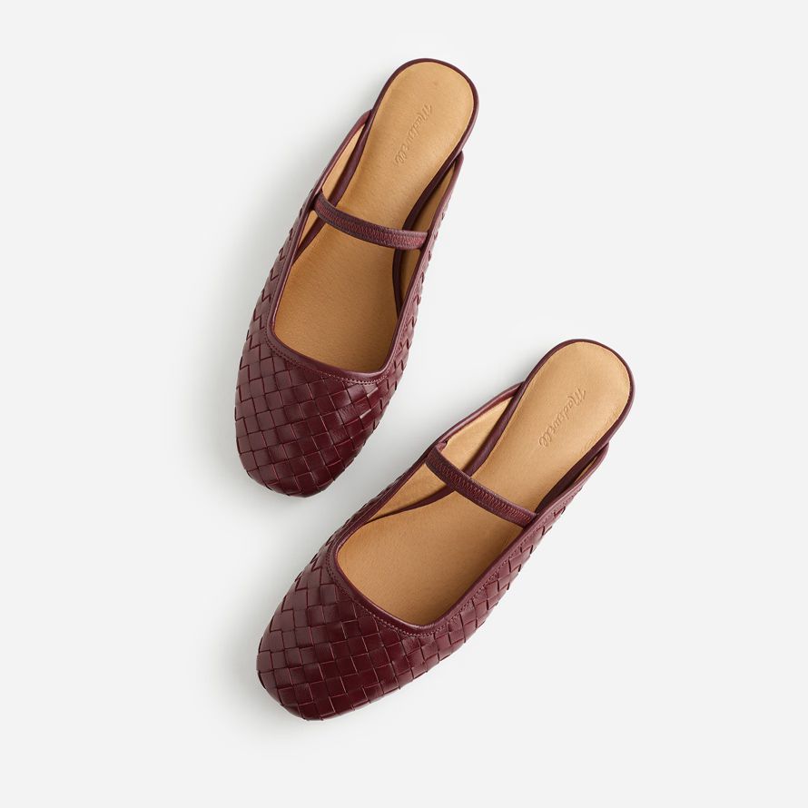 bourgogne madewell le greta ballet plat de mule womens