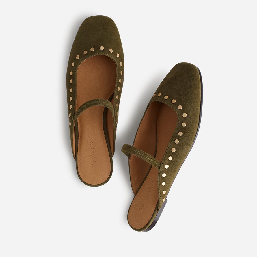 olive womens madewell le greta ballet flat mule