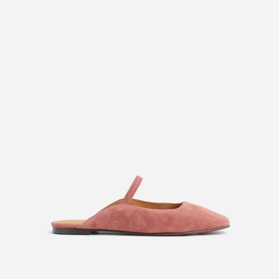 womens madewell le greta ballet flat mule rose