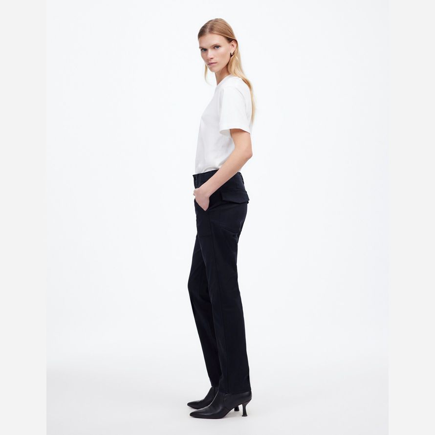 navy womens madewell le slim straight utilitaire pantalon
