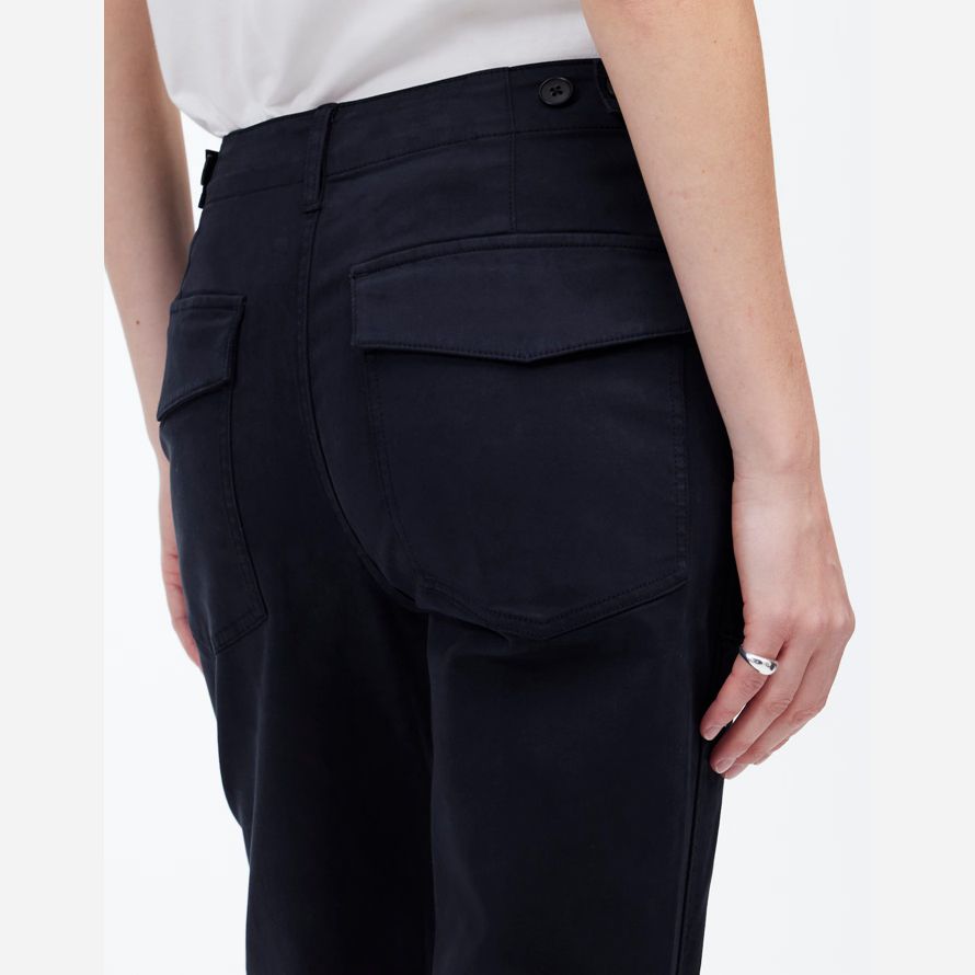 navy womens madewell le slim straight utilitaire pantalon