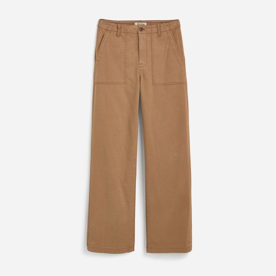 brun womens madewell basse en bandoulière baggy pantalon utility