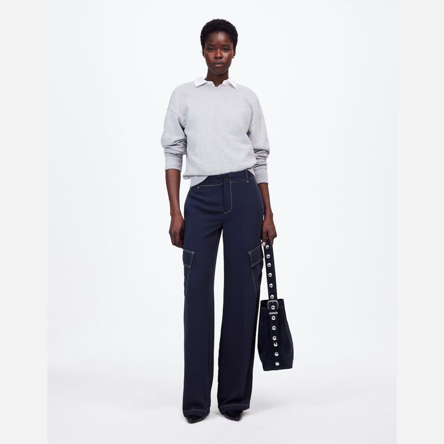 navy womens madewell pull-utilitaire de pantalon