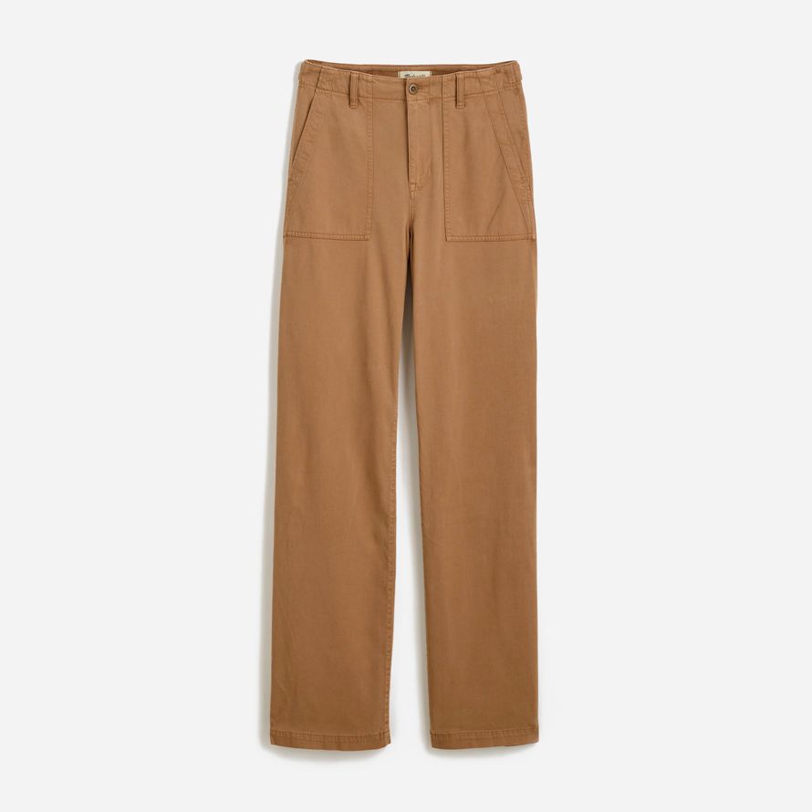 womens madewell basse en bandoulière baggy utilitaire pantalon brun