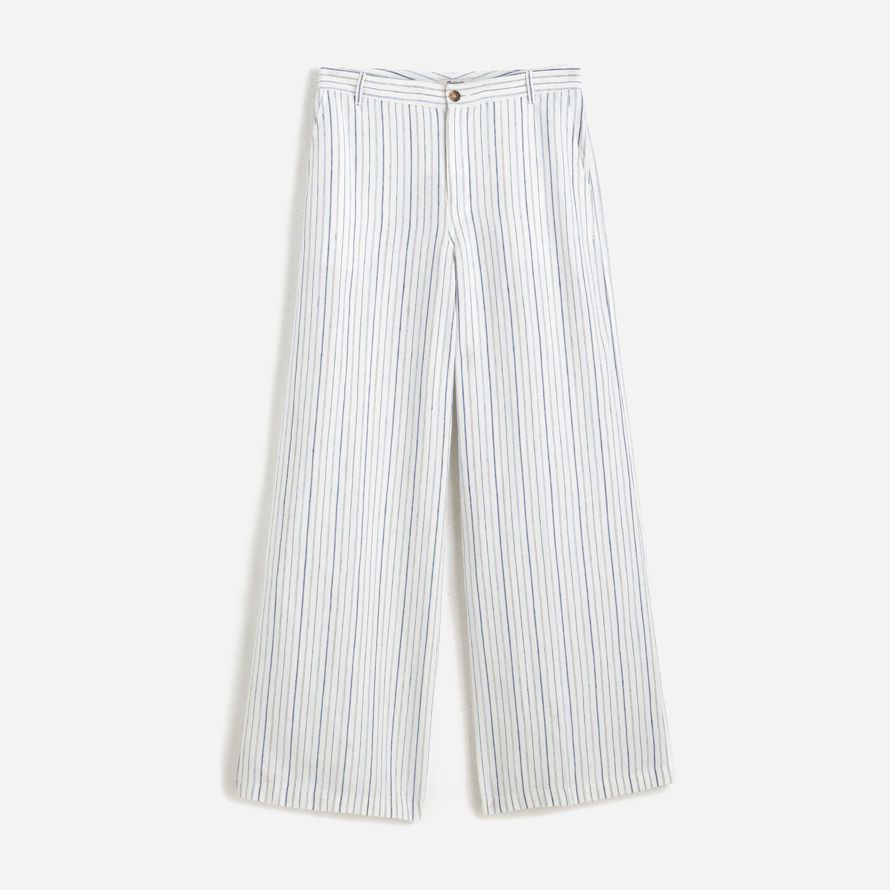 white blue womens madewell la zoe détendu pantalon large