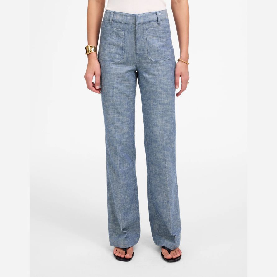 madewell droite-torche womens pantalon bleu