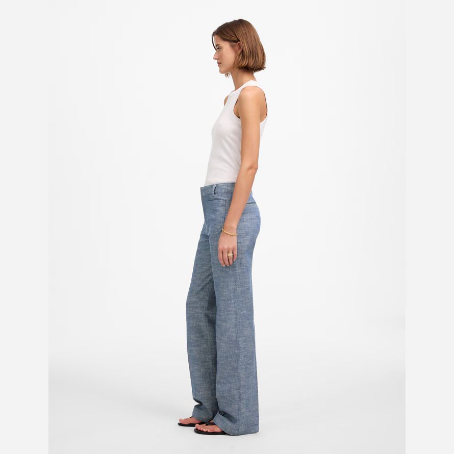 madewell droite-torche womens pantalon bleu
