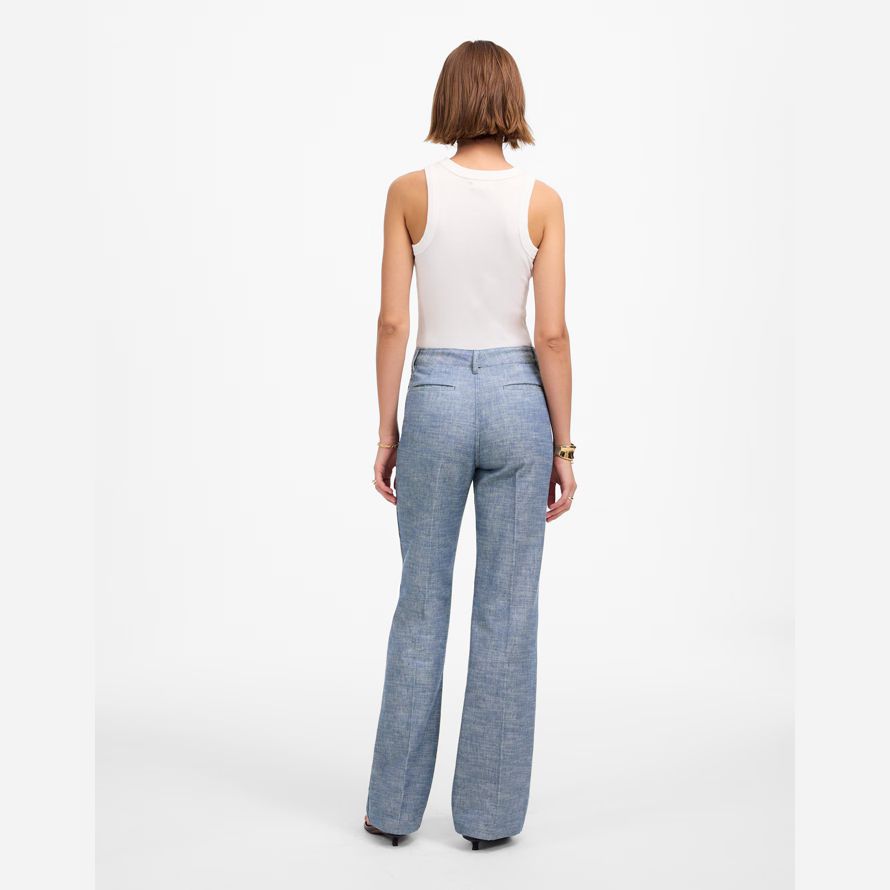 madewell droite-torche womens pantalon bleu