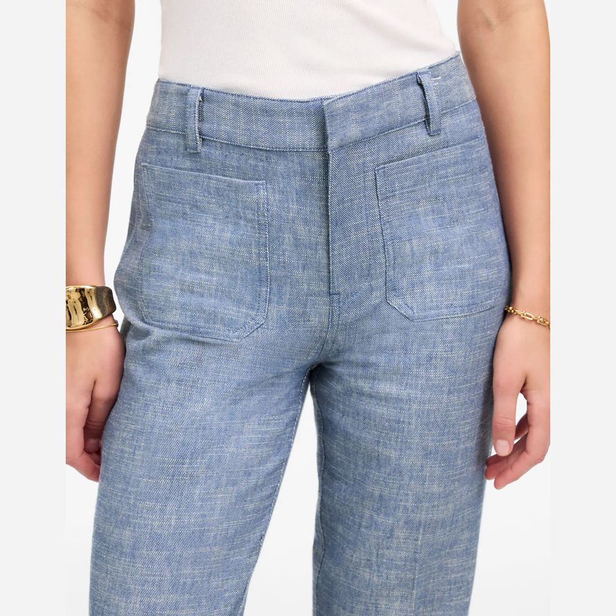 madewell droite-torche womens pantalon bleu